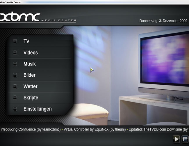 xbmx media center werbung für ubuntu 10.1