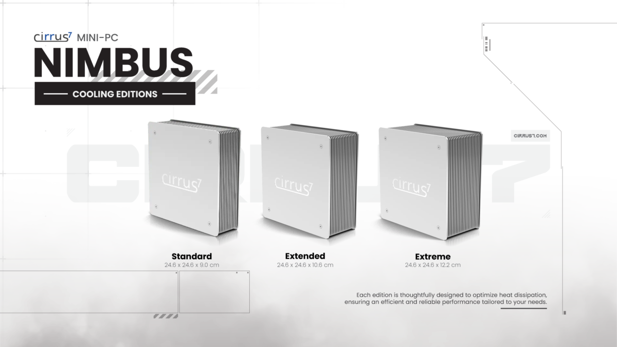 Cirrus7 Mini-PC Nimbus Cooling Editions